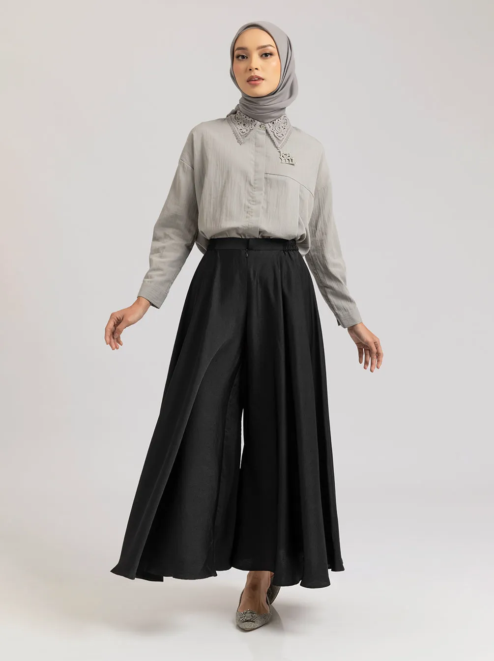 ANIKA PANTS PLAIN BLACK