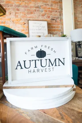 Autumn Harvest Wooden Sign