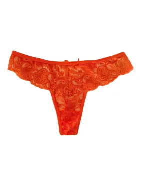 Autumn Lace Floral Thong