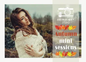 Autumn Mini Session Flyer Template for Photographers