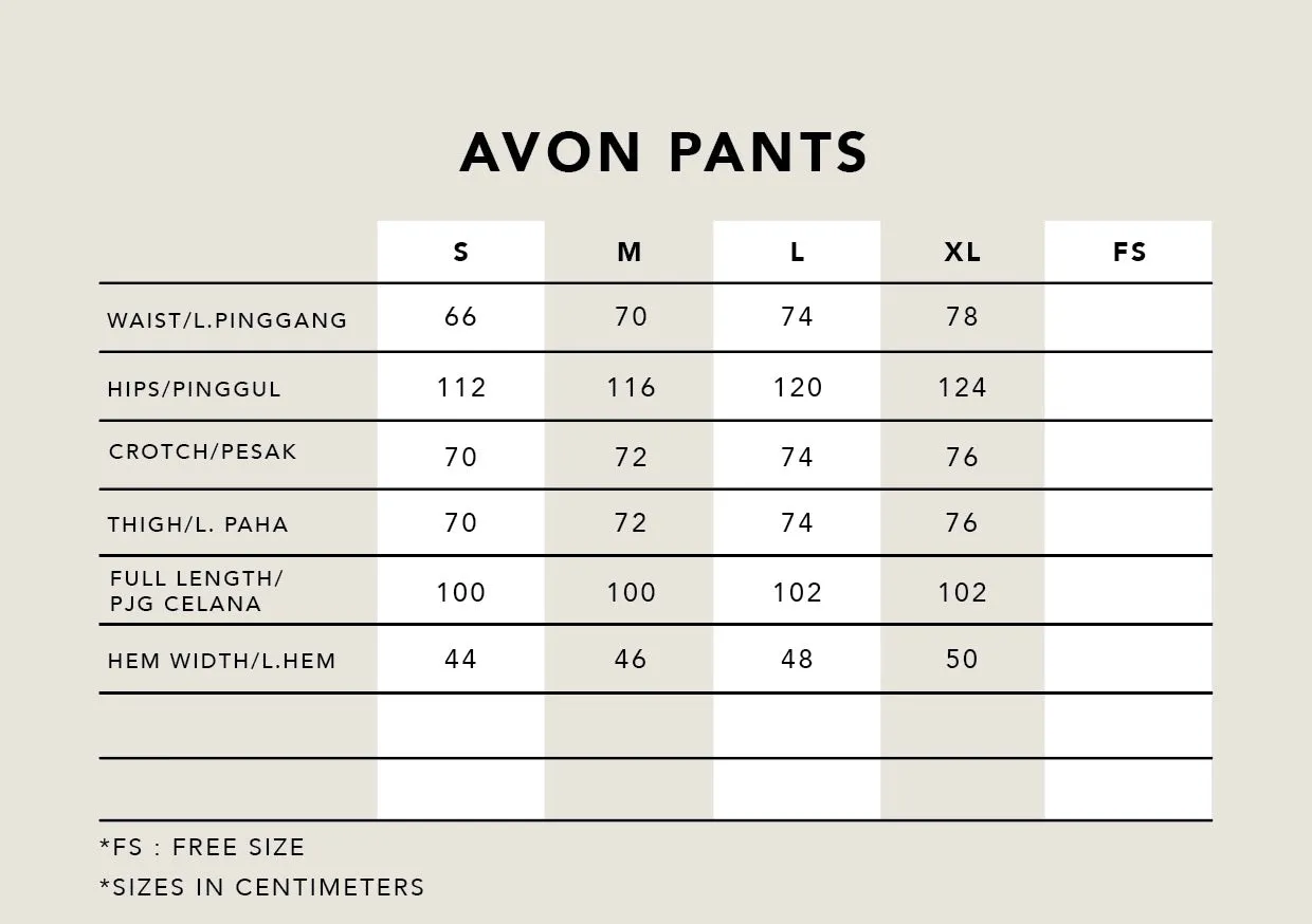 AVON PANTS BUTTER CREAM