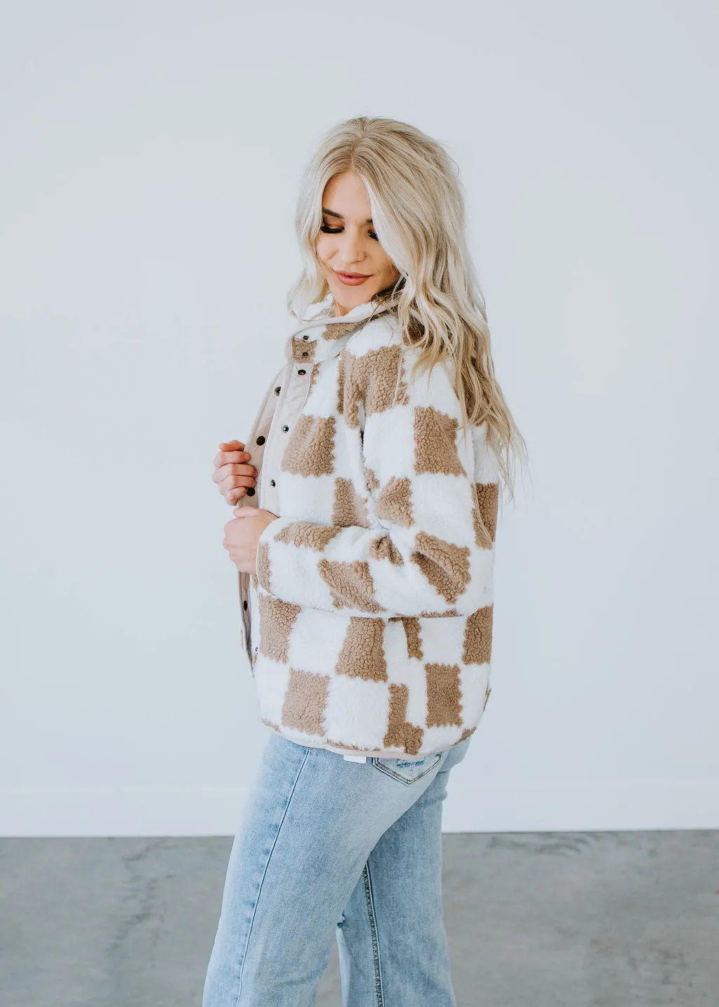 Beck Checkered Sherpa Shacket