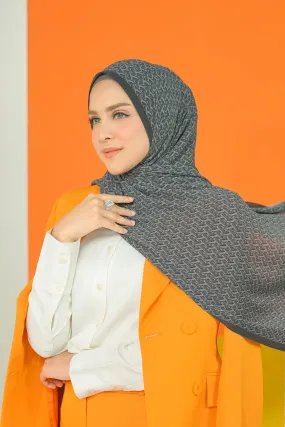 Bimu Pleated Shawl - Charcoal