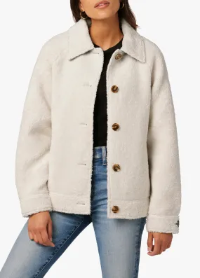 BOBBIE BUTTON UP SHERPA JACKET