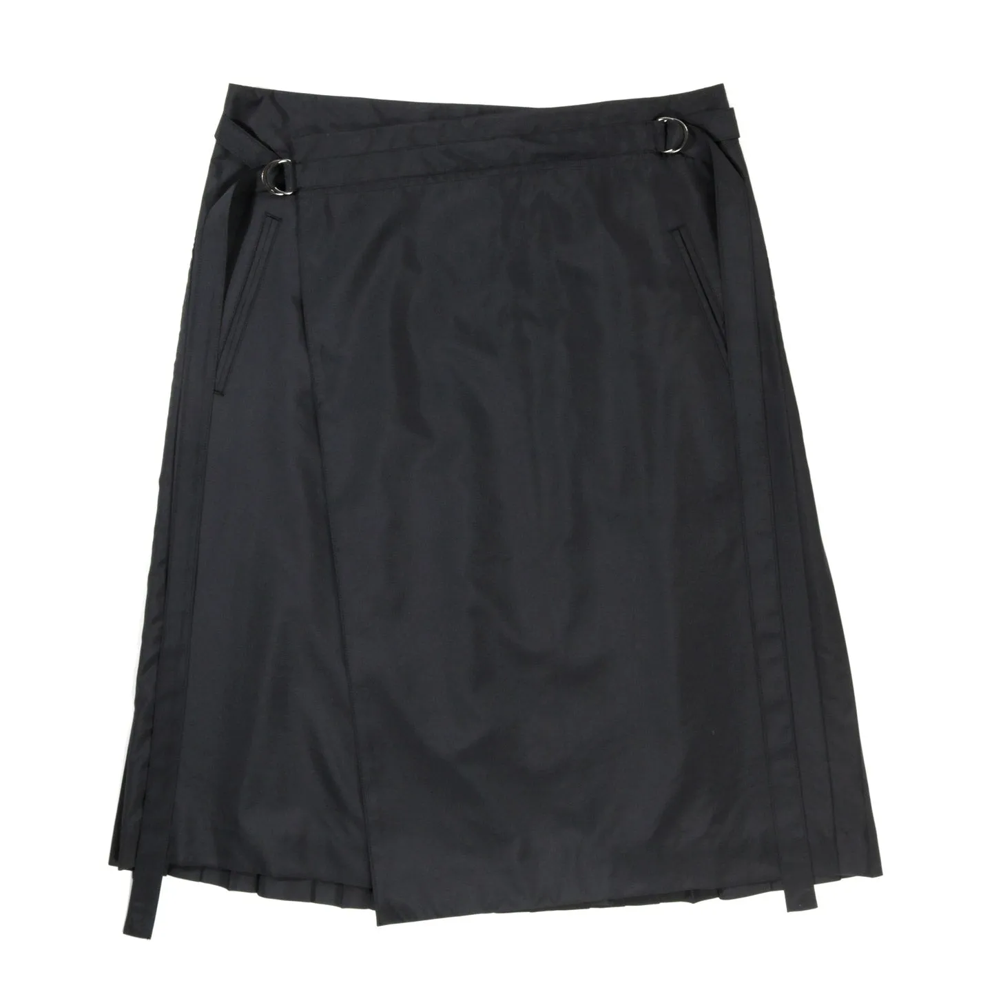 COGNOMEN PLEATED SKIRT BLACK