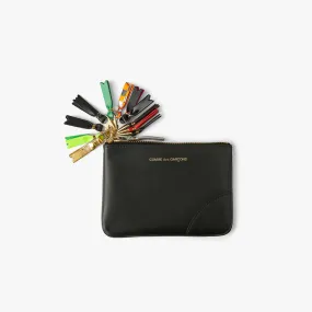 COMME des GARÇONS WALLET Classic Zipper Pull Wallet / Black