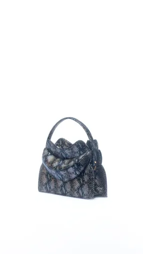 Dada Pedon Luna Obsidian Slate Zipper Micro tote bag