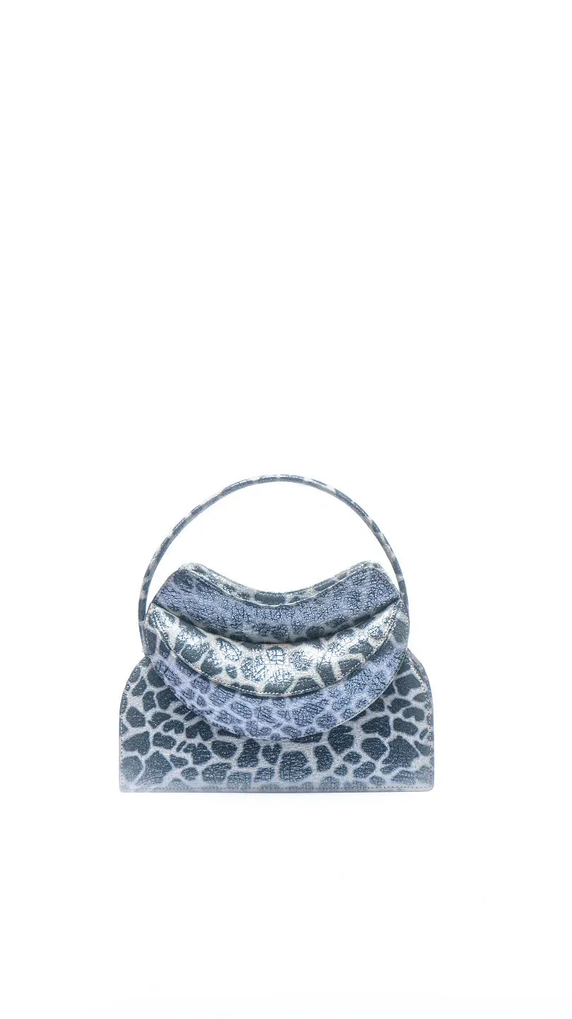 Dada Pedon Luna Teel Topaz Zipper mini tote bag