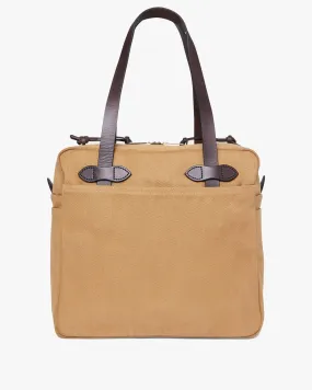 Filson Rugged Twill Tote Bag w / Zipper - Tan