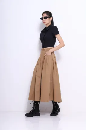 Giya A-line Pleated Skirt