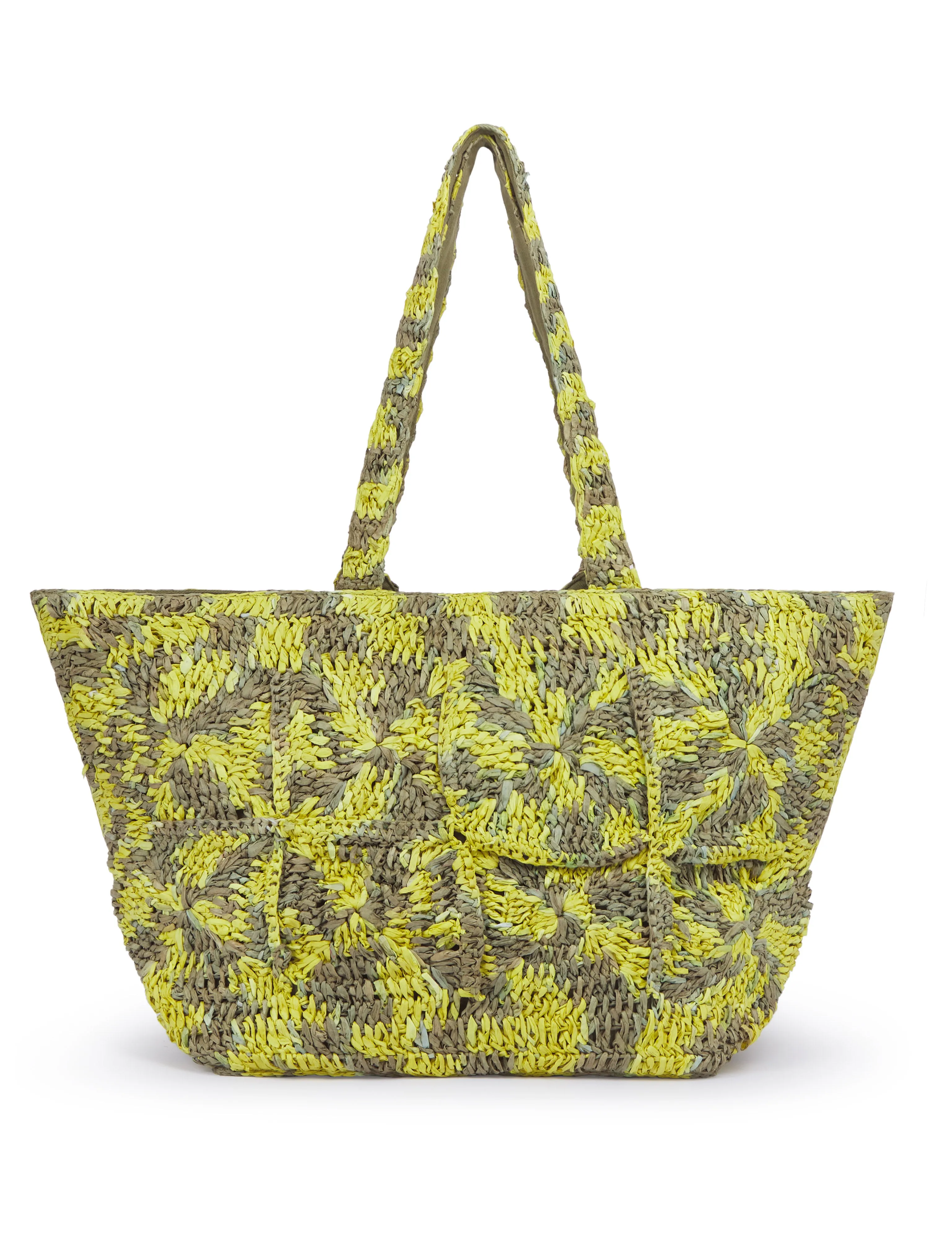 Glasto Crochet Tote in Khaki