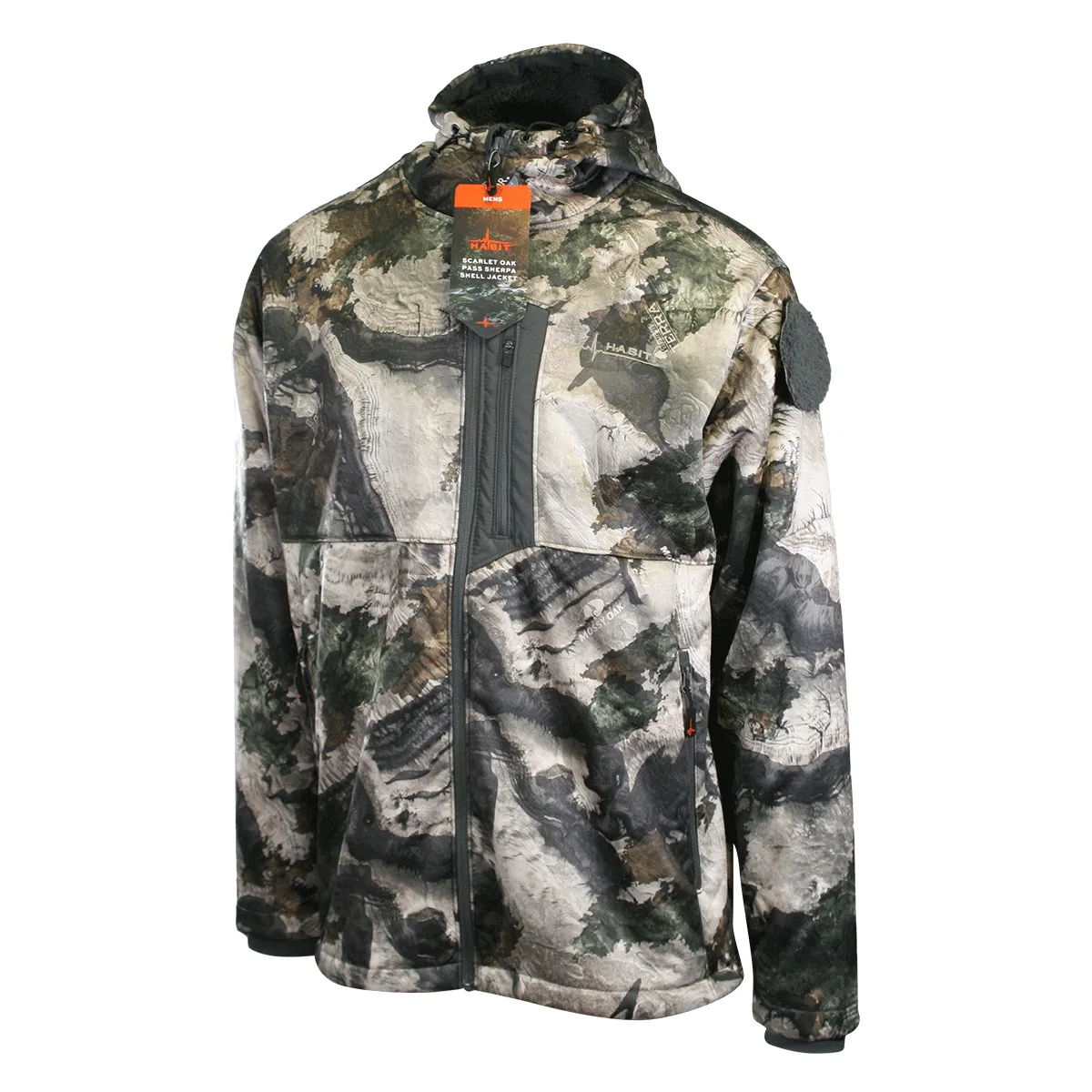 Habit Men's Jacket Mossy Oak Terra Gila Rain-Factor Sherpa Shell (S01)