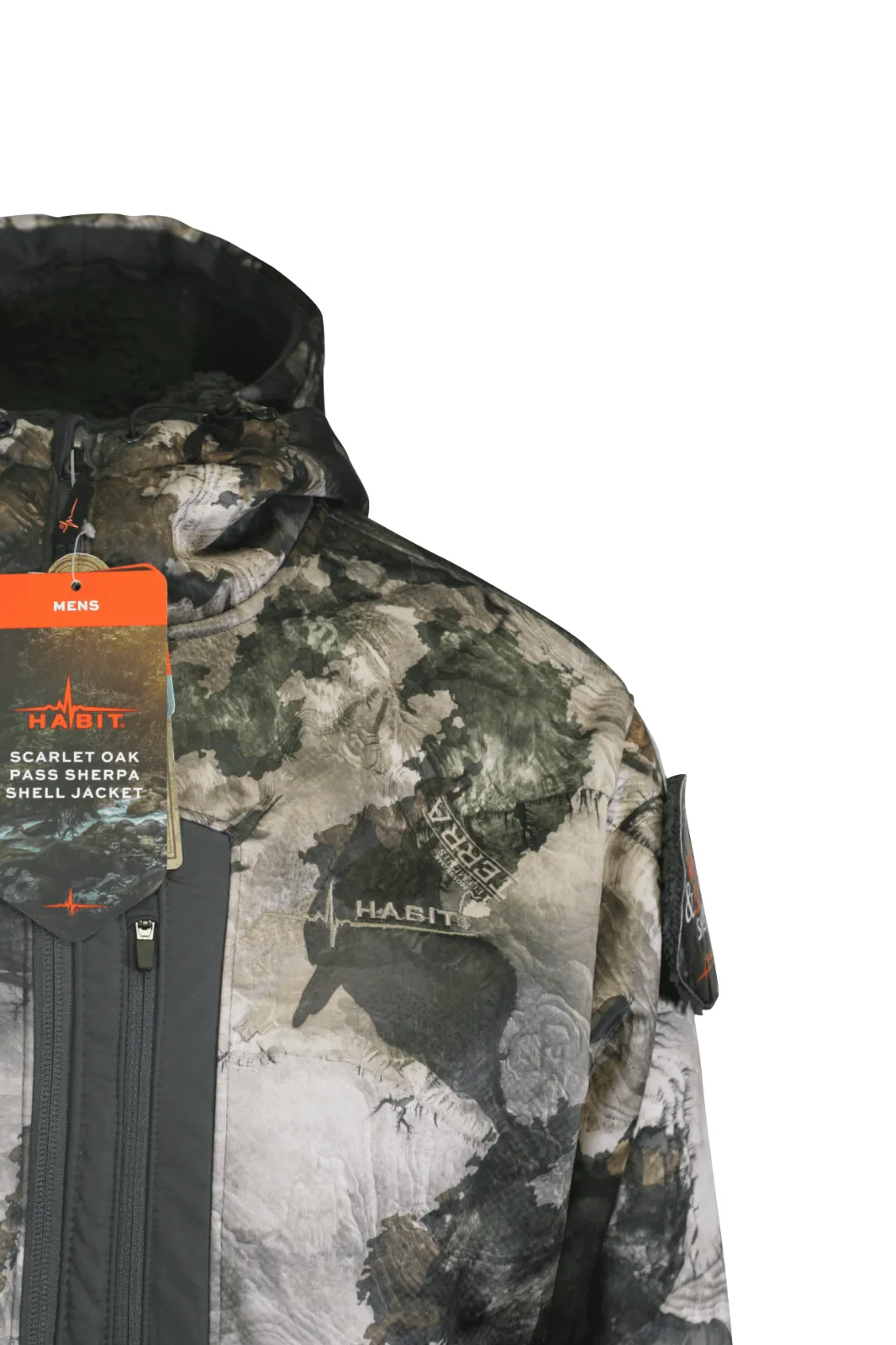 Habit Men's Jacket Mossy Oak Terra Gila Rain-Factor Sherpa Shell (S01)