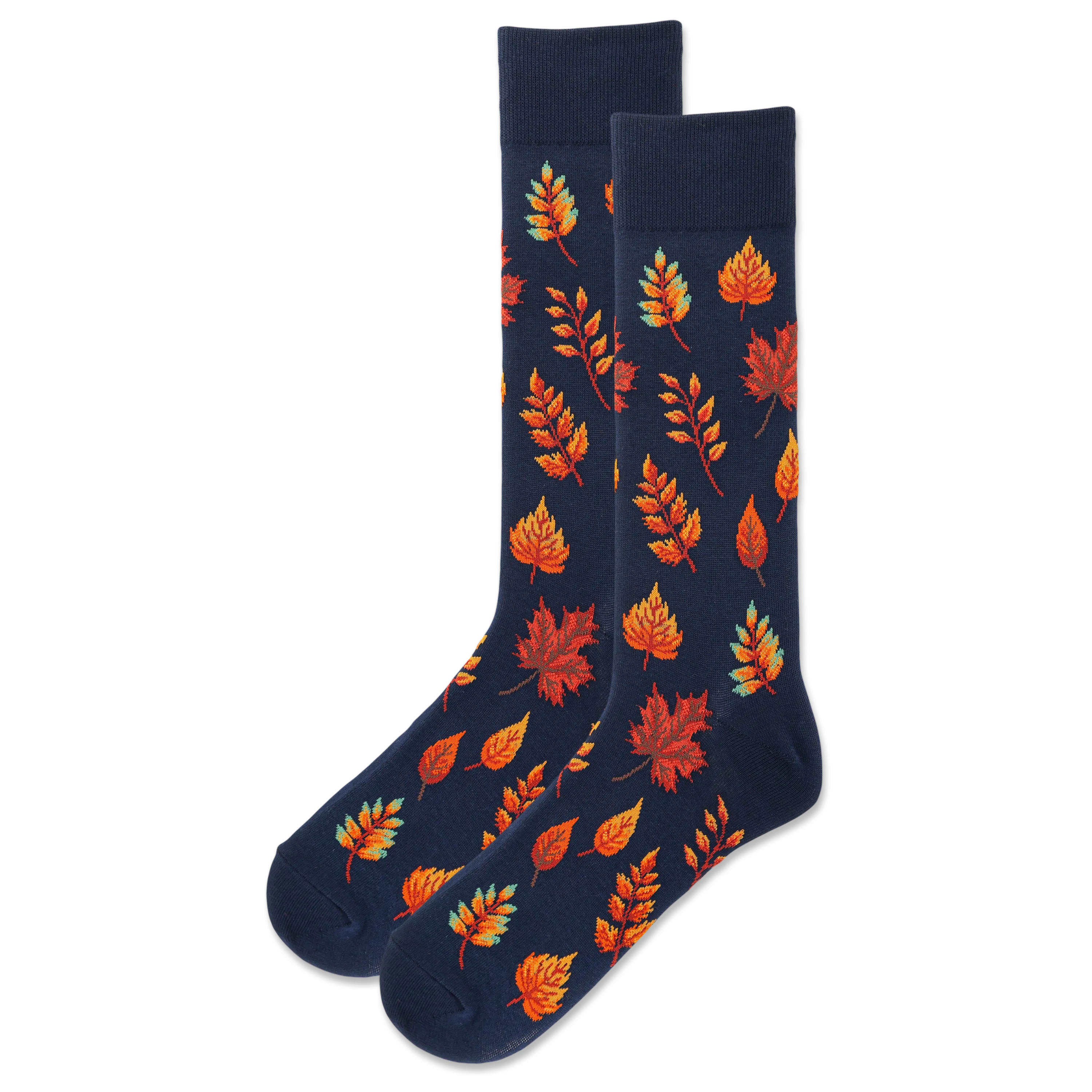 HOTSOX Men's Autumn Leaves Crew Sock