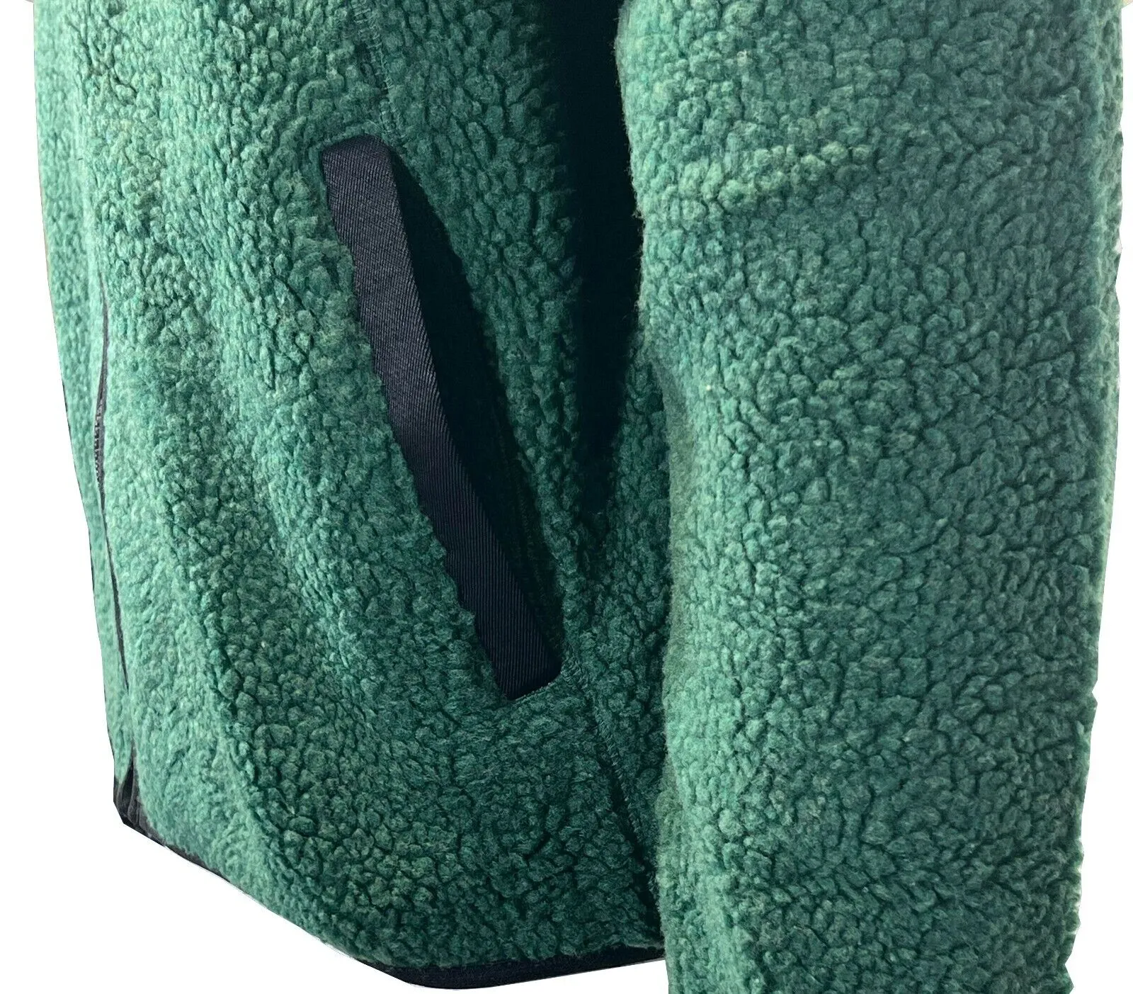 Jack & Jones Men's Green Jacket Authentic Sherpa Teddy Fleece (S03)