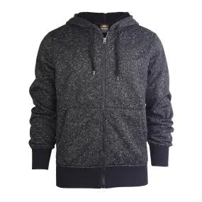 KNOCKER MEN'S SHERPA FLEECE ZIPPER HOODIE (HD5000_BKW)