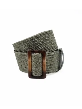 Kylie Woven Belt in Khaki