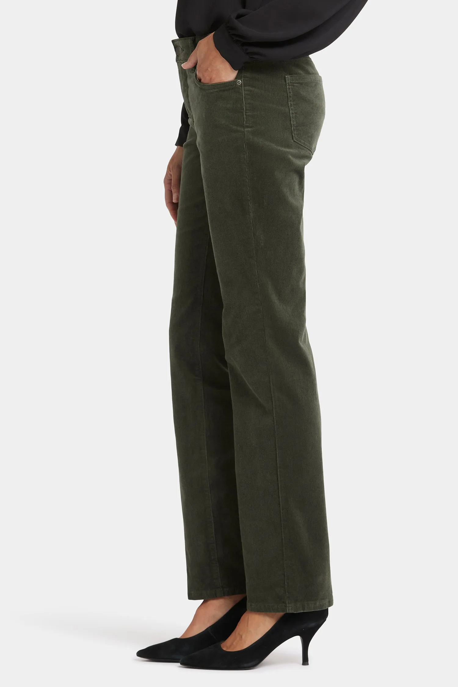 Marilyn Straight Pants - Vine Leaf