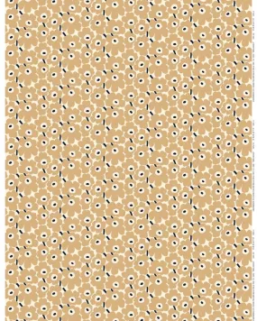 mini-unikko beige cotton fabric