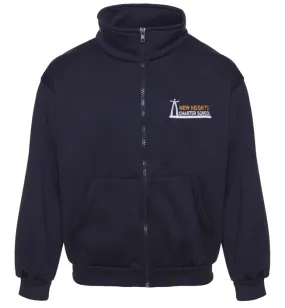 New Heights Charter School No Hood Zipper Sweater