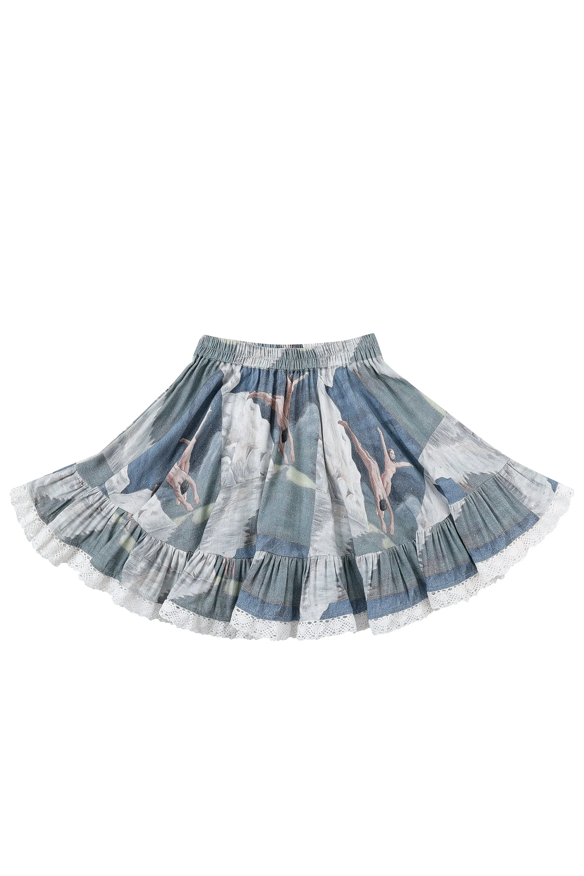 Nude Divers Linen Petticoat Mini Skirt