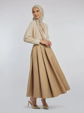 NURA SKIRT PLAIN KHAKI