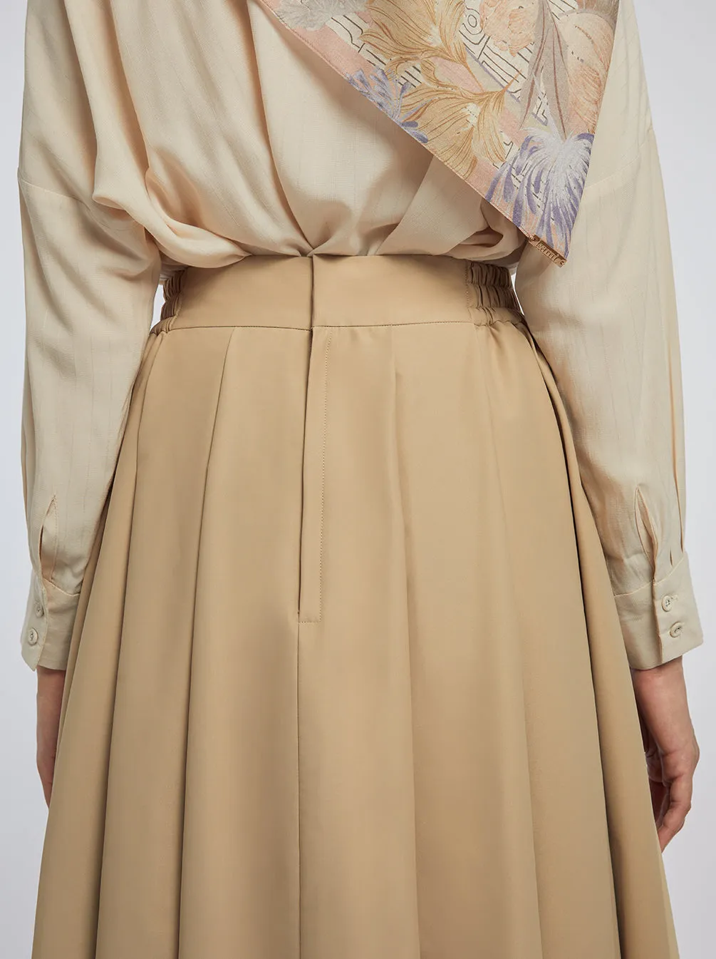 NURA SKIRT PLAIN KHAKI