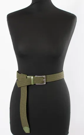 Penny Woven Belt | Khaki