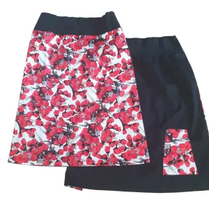 Red Rose Bud Skirt