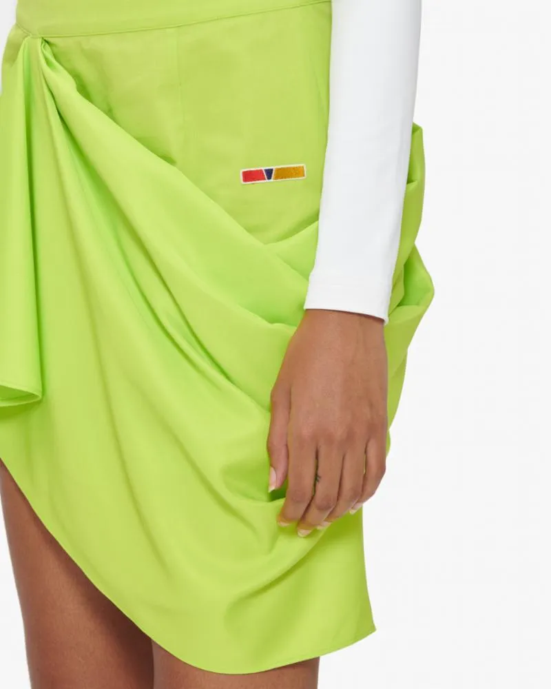 Reebok Apparel Women PYER MOSS DRAPED SKIRT SONGRN