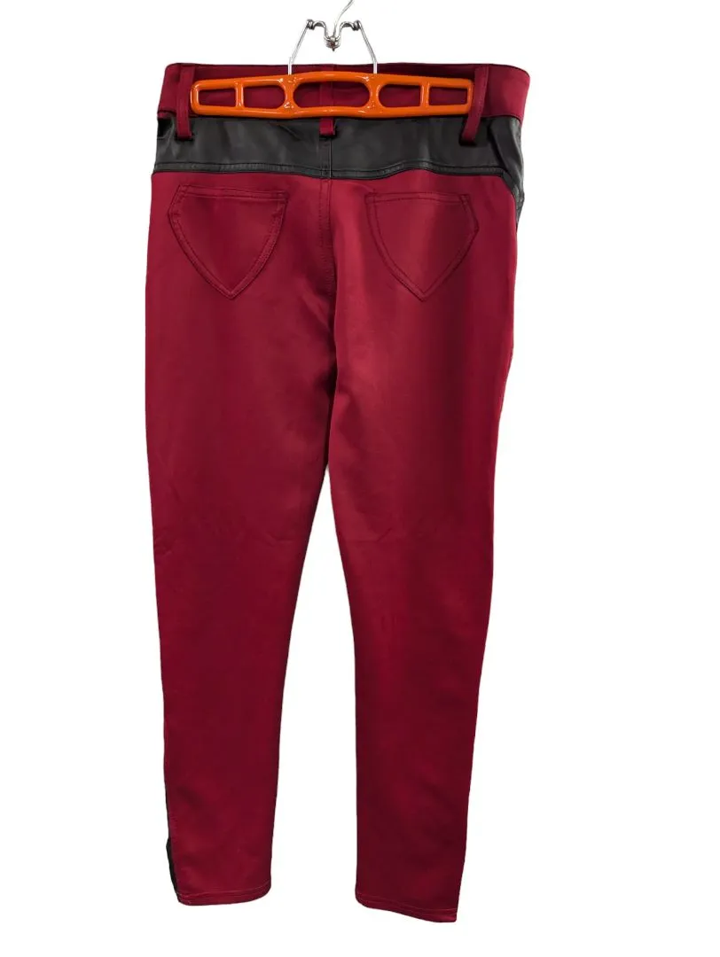 Stylish Venus Red and Black Pants for Women