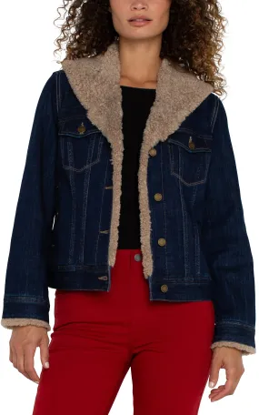 SHERPA COLLAR TRUCKER JACKET