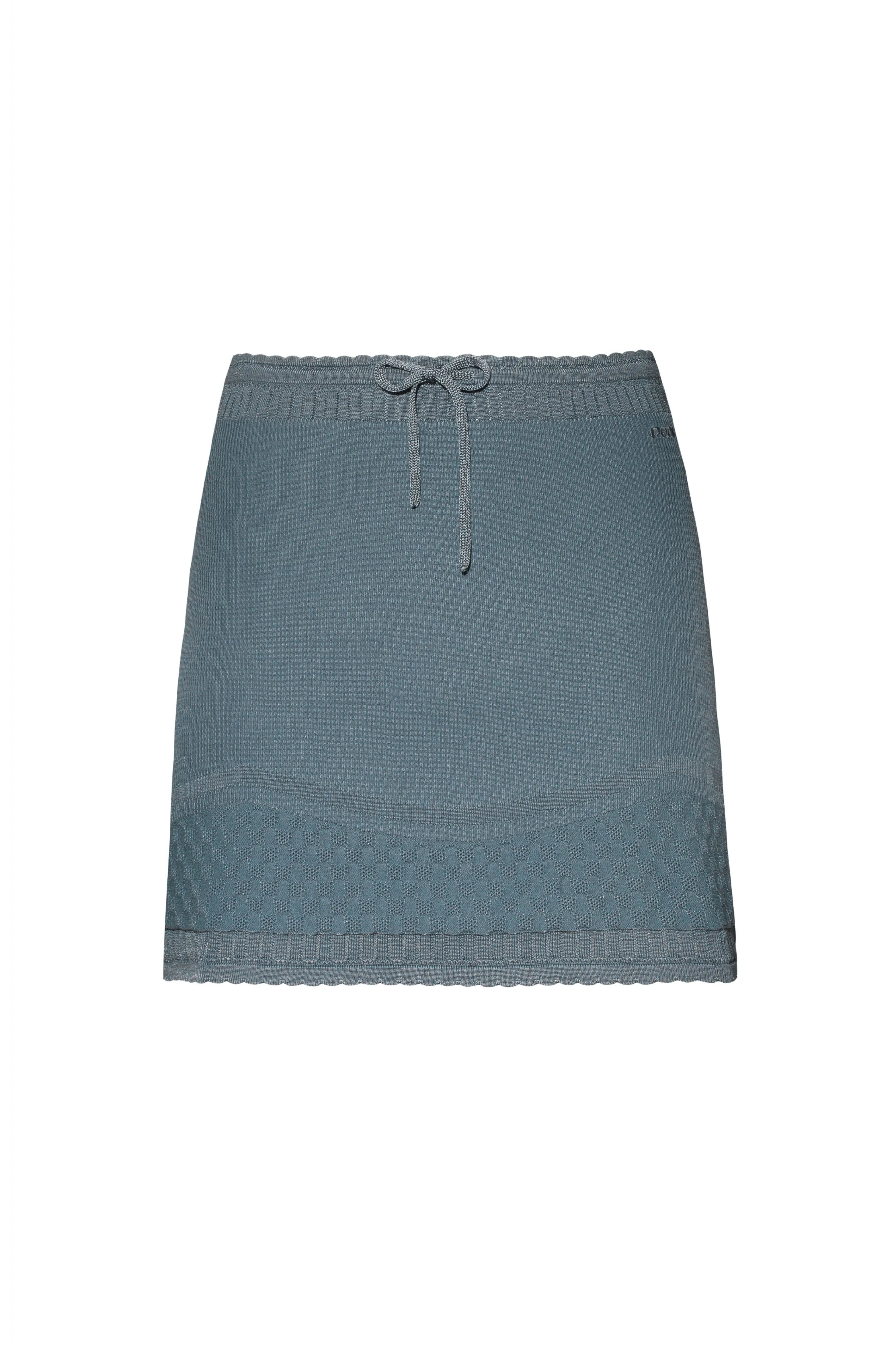 The Elsa Mini Skirt Viscose, Petrol