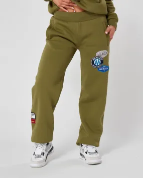 Womens Khaki OG Badge Joggers